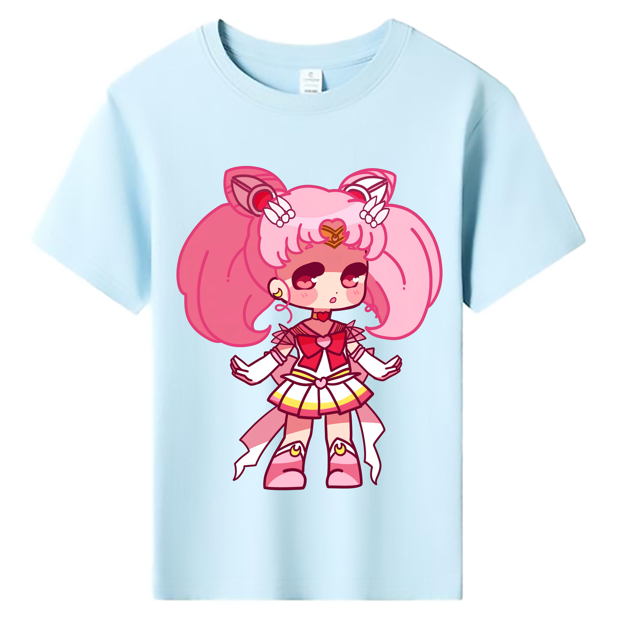 （画像用） 美少女戦士セーラームーン ちびうさ Sailor Moon Chibiusa Tsukino Usagi Small Lady Serenity 綿100％キッズTシャツ（フロントプリント）